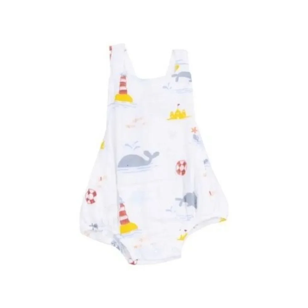 Angel Dear Baby Unisex Take Me To The Sea Retro Sunsuit Whale Lighthouse 3-6M
